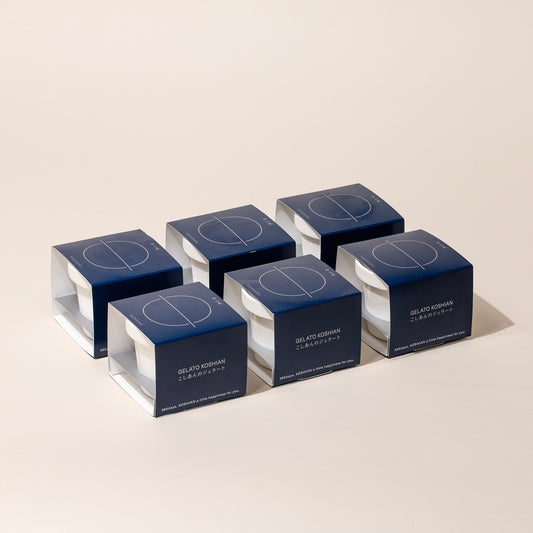 こしあんのジェラート6個(ギフトパッケージ)【冷凍配送】